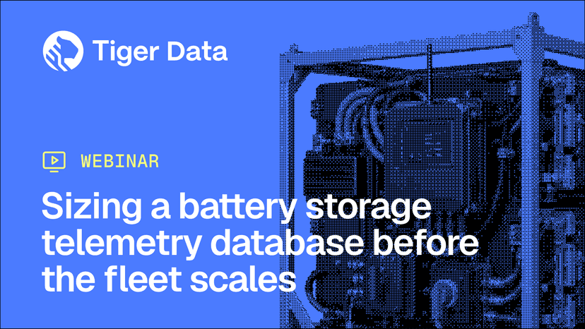 Sizing a Battery Storage Telemetry Database Before the Fleet Scales