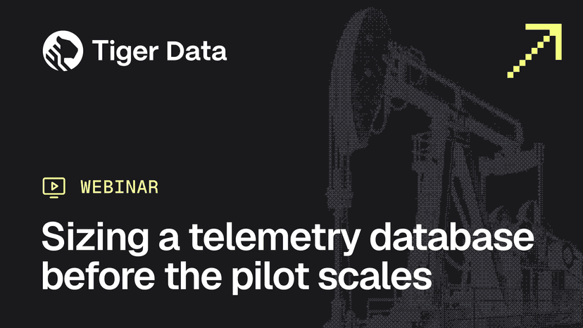 Sizing a Telemetry Database Before the Pilot Scales